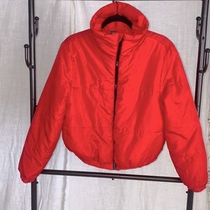 Red Wild Fable Puffer Coat